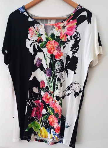 Elegantes longshirt florale - longshirt,