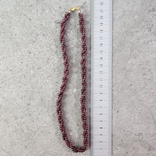 Granat halskette naturstein - halskette,