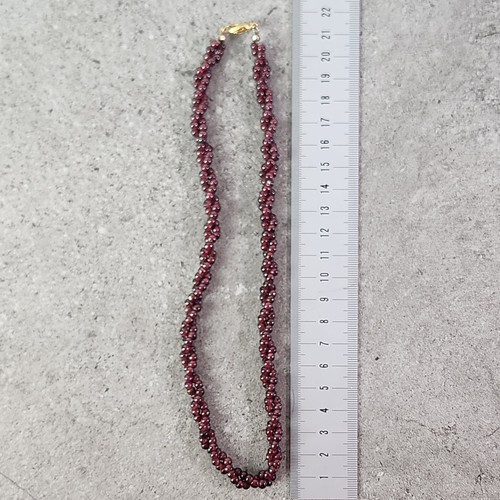 Granat halskette naturstein - granat,