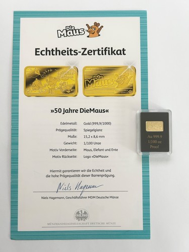 100 goldbarren 999 - oz, 999,9