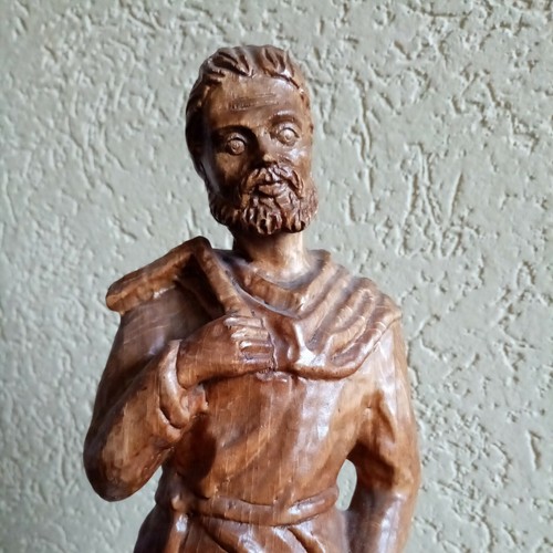 Holzfigur holzhauer zimmermann - holzhauer,