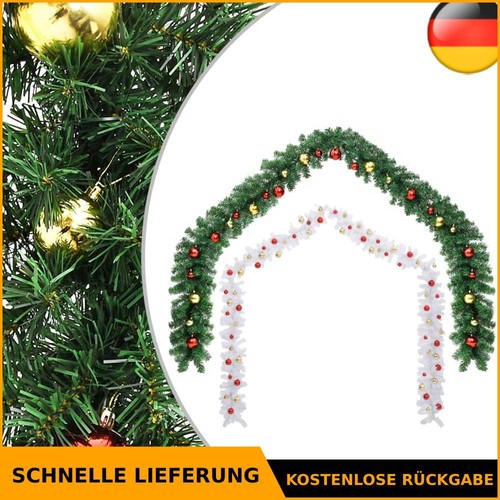 Weihnachtsgirlande mit kugeln - weihnachtsgirlande,