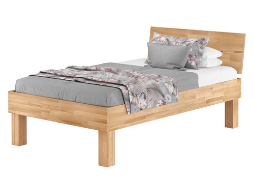 Einzelbett extra stark - , buche