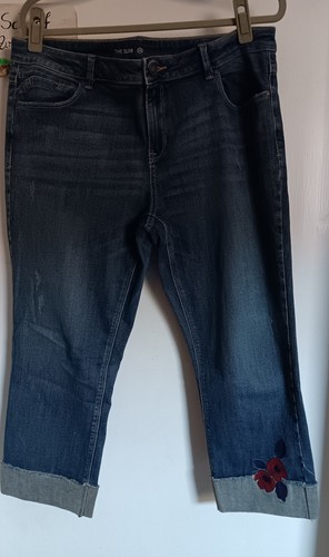 Sommer jeans hose mit embleme - sommer,