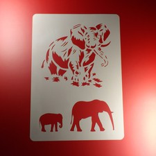 Schablone elefant afrika - a4,