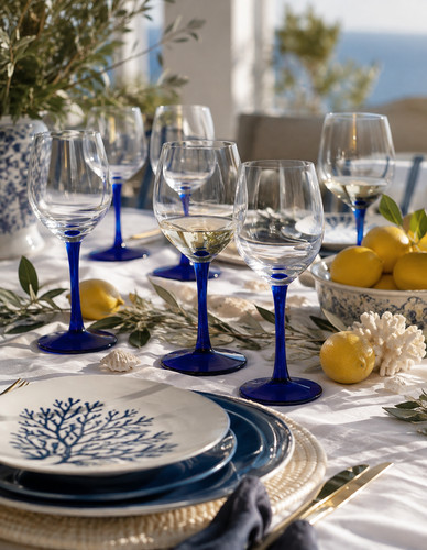 Weingläser kobaltblau blau - weingläser,