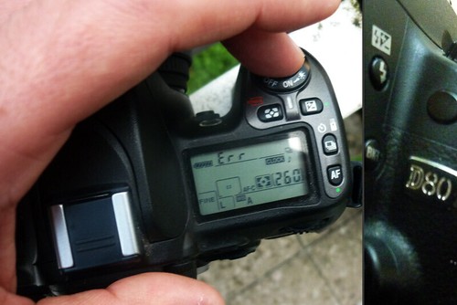 Nikon d80 err - err, reparatur