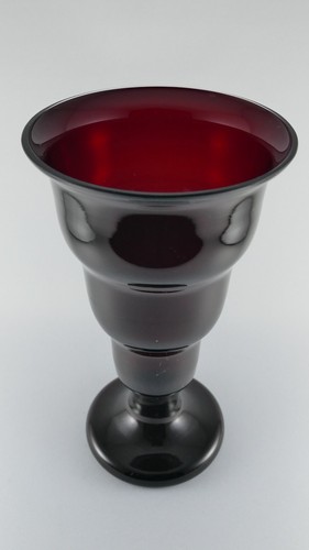Rubinrot vase glasvase antik - vase,