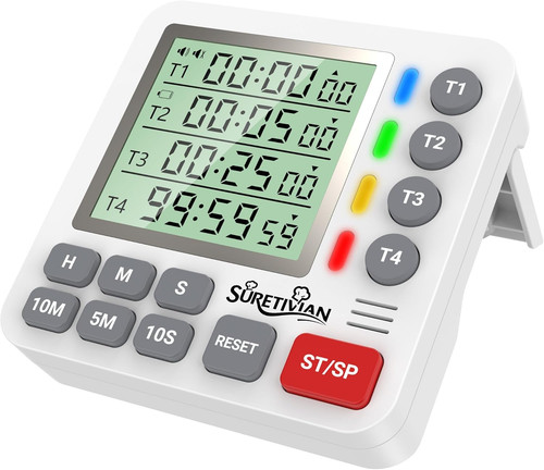 Digitaler kanal küchentimer - digitaler, 4-kanal