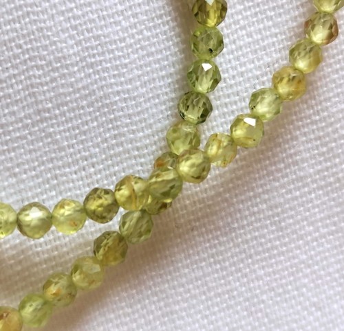 Facettierte peridot kette 28 - facettierte,