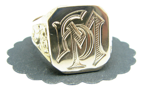 Herren siegel ring 750 - herren,