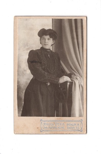 Cdv foto damenportrait feine - /,