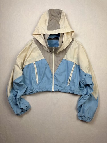 Zara contrast blue cropped - contrast,