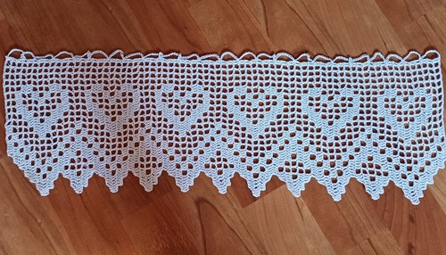 Häkelgardine handarbeit neu - , ,handarbeit,neu