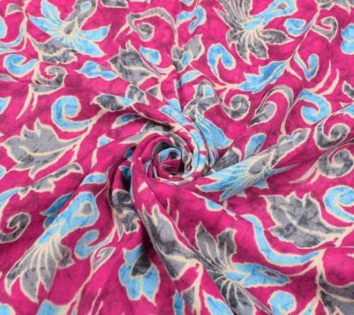 Sushila vintage magenta sari - vintage,