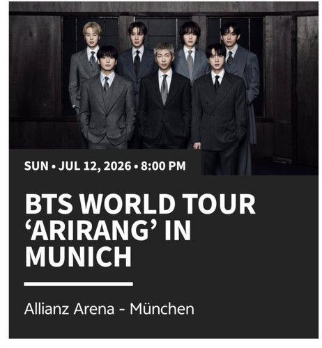 Bts world tour - tour, arirang