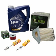 Wartungspaket 4L für Suzuki DR 750 DR800 88-90 Öl+Luftfilter+Ölfilter+Zündkerze
