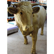 Kuh charolais gold lebensgroß - kuh,