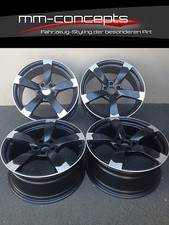18 Zoll DBV Torino Felgen 8x18 ET48 5x112 Alufelgen Schwarz ABE für Audi Rotor