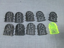 Playmobil -  9 Stück Gitter+ 1 Spinnennetz für Fenster - für die alte Ritterburg