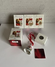 Set  4  Teile  /  Hutschenreuther Christbaumschmuck  /  2001