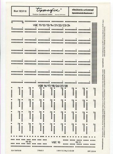 Typofix 1837 - 8, |