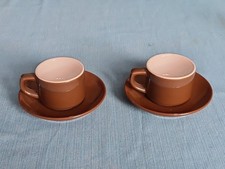 Espressotassen Mokkatassen braun – Terra 2 Stück