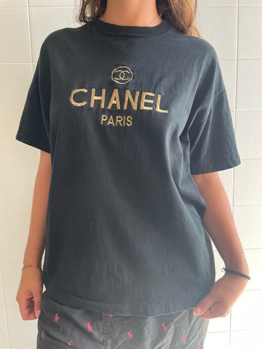 90er bootleg chanel shirt - chanel, t-shirt