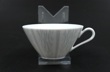 Alka Kunst graue Streifen Teetasse Tasse 50er Jahre Porzellan H 5 cm Ø 10 cm