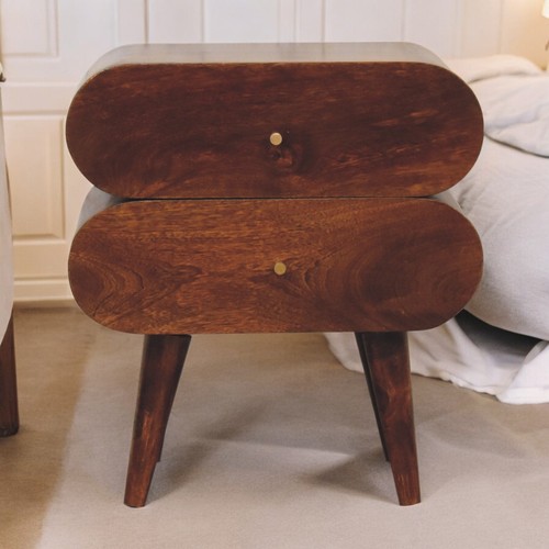 Nachttisch mangoholz massiv - mangoholz,