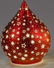 Deko Licht Tropfen 16cm rot