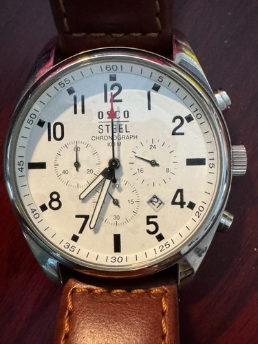 Osco steel chronograph 3252 - osco,