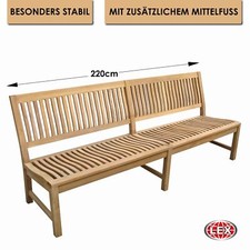 Premium Teak Gartenbank