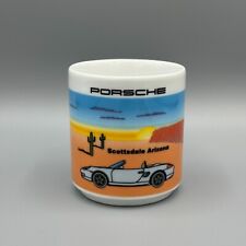 Original Porsche Tasse Scottsdale Arizona Schönwald 8cm weiß 1996 VNTG WIE NEU