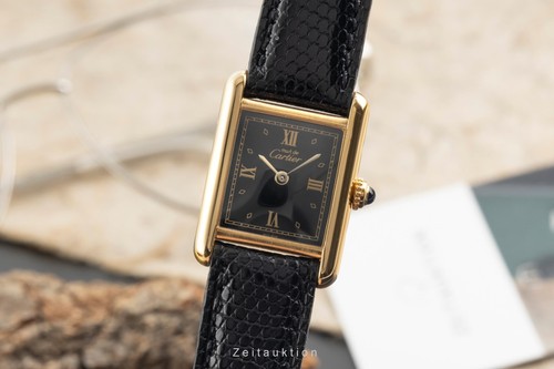 Cartier tank vermeil silber - cartier,