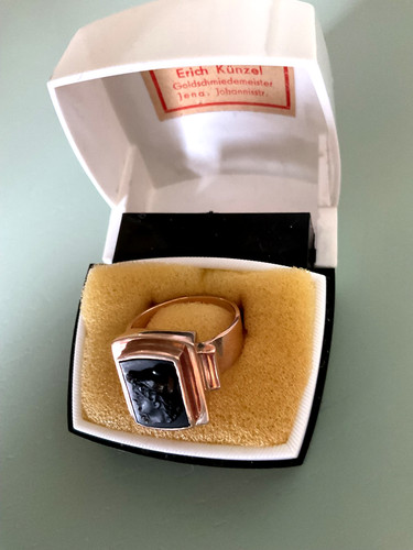 Herrenring 333er gold - herrenring,, mit