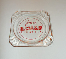 Feine RINAS Zigarren Aschenbecher Glas Ascher Werbung aus Nachlass! Sammler!