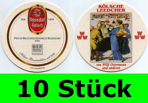 Stück bierdeckel reissdorf - 10,