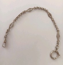 Taschenuhrenkette silberfarben 25cm Uhrenkette 