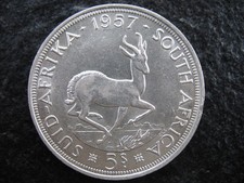 5 Shillings Südafrika 1957