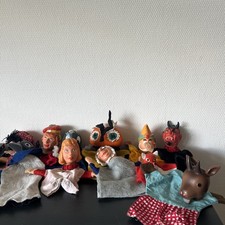 10 DDR Handpuppen Gummikopf, Kaspertheater Theater Spielzeug