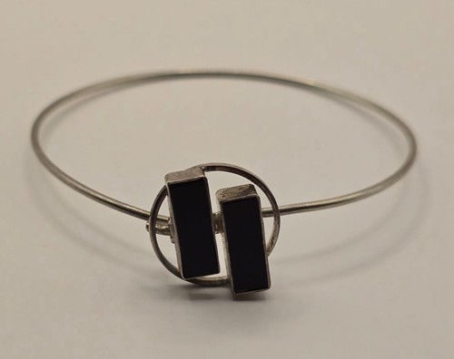 Vintage onyx armreif aus - vintage,