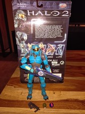 Halo 2 Spartan Cyan Figur Joyride Studios Bungie Xbox Actionfigur