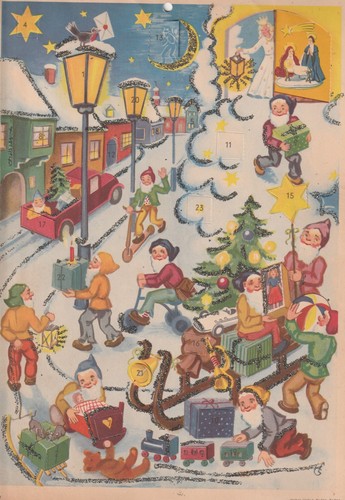 Alter adventskalender zwerge - alter,