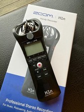 ZOOM H1n Handy Recorder mit 32GB Speicherkarte Audio Recorder Schwarz NEUWERTIG