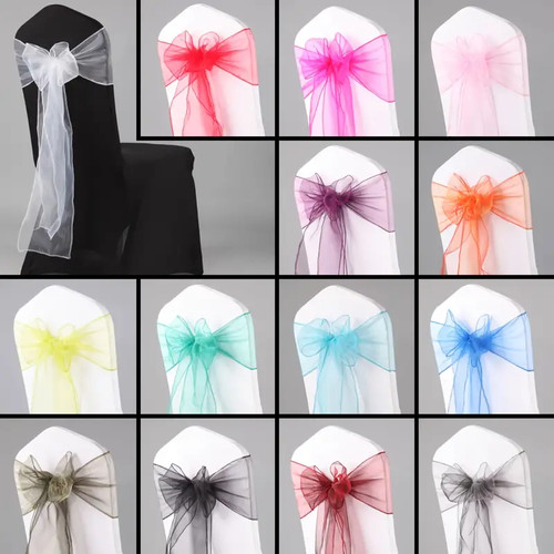 Organza stuhl schärpen - 50,