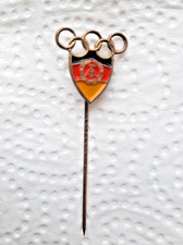 2er-Set Olympia Anstecknadeln – DDR & Sachsen Bewerbung