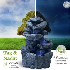 Solarbrunnen Garten LED