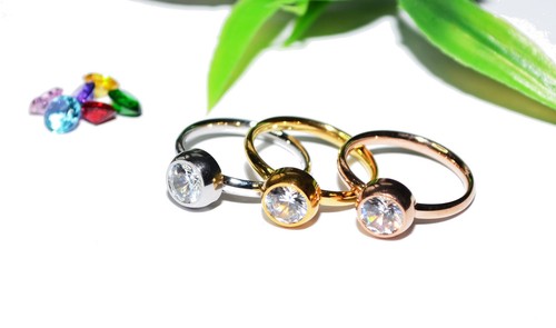 Strass wechselring edelstahl - strass,