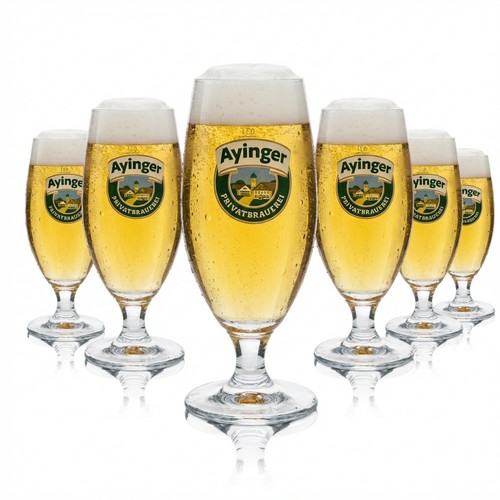Ayinger bier glas - 6x, 0,3l